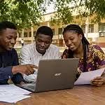 Prospective candidates checking 2026/2027 university admission updates and screening portal requirements together on campus.
