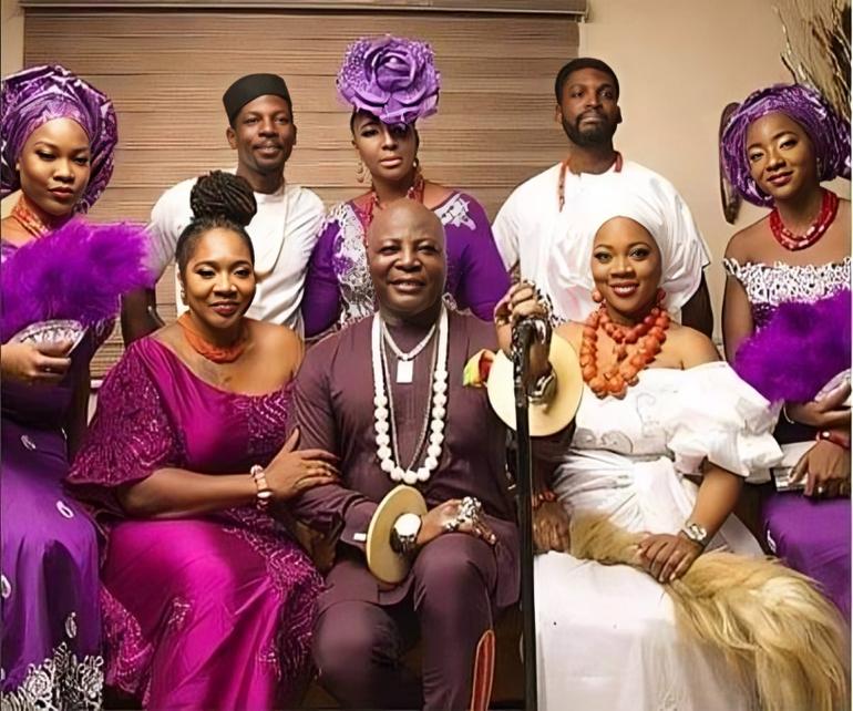 Charly Boy with his family