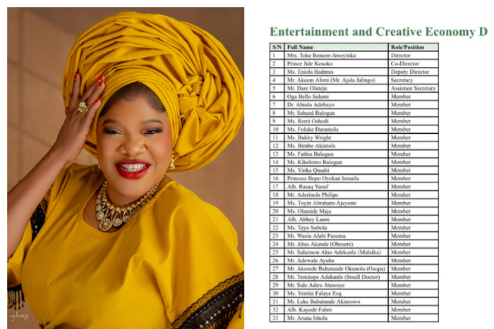 Toyin Abraham rejects inclusion in Lagos APC campaign council