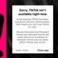 TikTok officially goes dark for users as the US ban takes effect