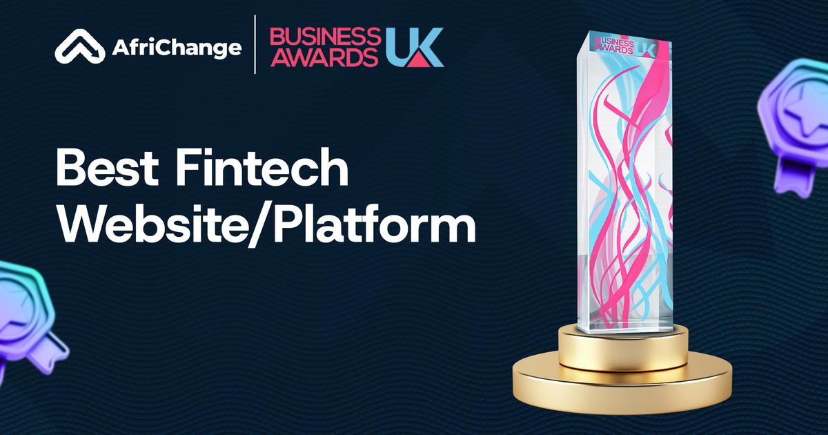 AfriChange UK Wins Best Fintech Website Award at 2026 Fintech Awards