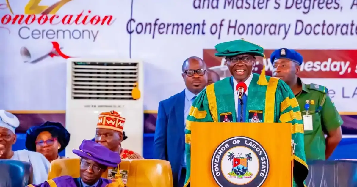 LASU Top Graduates Get ₦20 Million Each from Sanwo-Olu