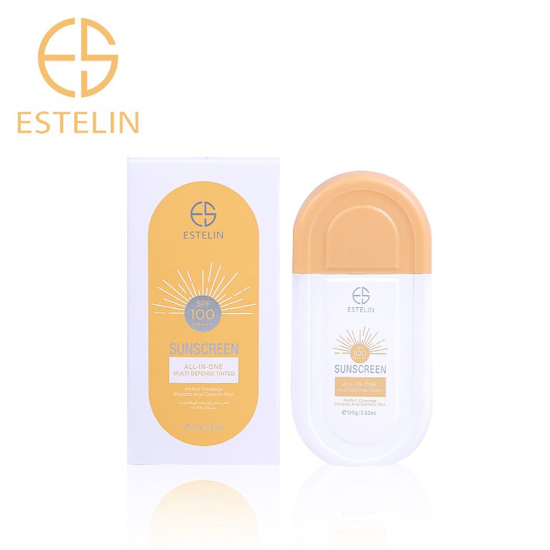 Estelin Sunscreen Multi-Defense Tinted SPF 100 PA+++ | 100g