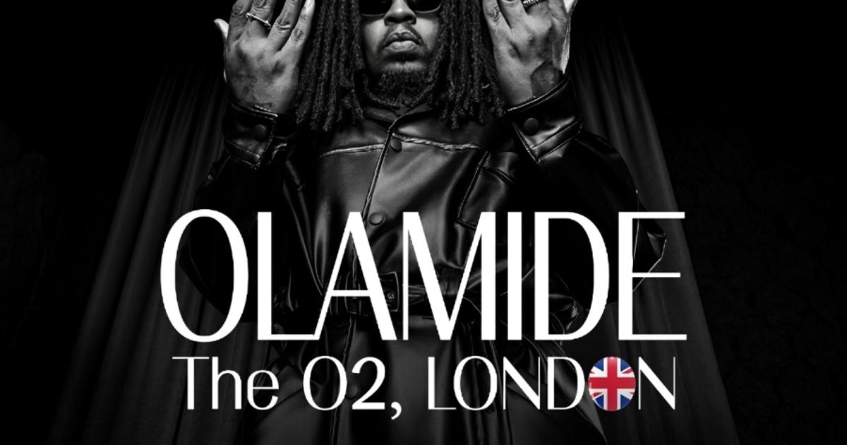 Rapper Olamide set to headline 20,000-capacity O2 Arena, becomes 6th Nigerian artist to play the venue