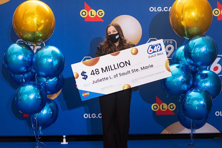 Juliette Lamour won a $48 million Canadian lottery jackpot with the first lottery ticket she had ever bought.