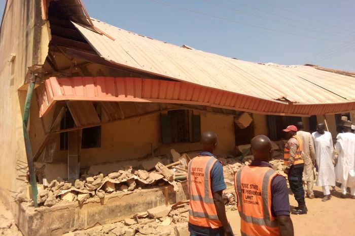 Classroom wall collapses on students in Yobe, leaving 1 dead, 4 others injured