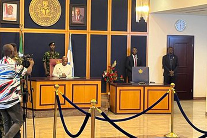 Sole Administrator in charge of Rivers State, Vice Admiral Ibok-Ete Ekwe Ibas (rtd)