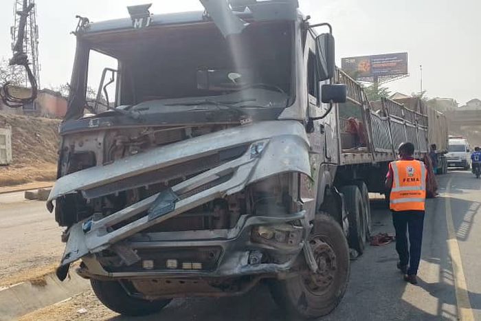 Three trucks were involved as Karu Bridge records its second accident in 2 days