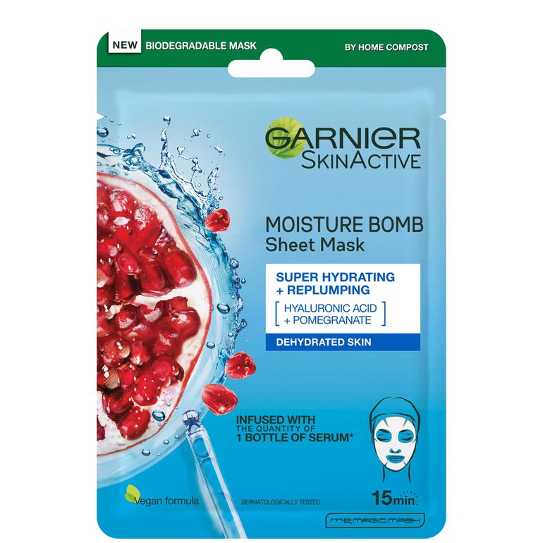 Garnier Moisture Bomb Pomegranate Hydrating Sheet Mask