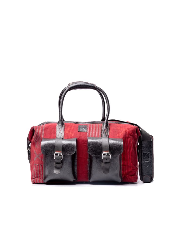 Ethnik-Africa’s-Agbaman-Red-Duffel-Bag-for-Weekend-Trips-in-Nigeria