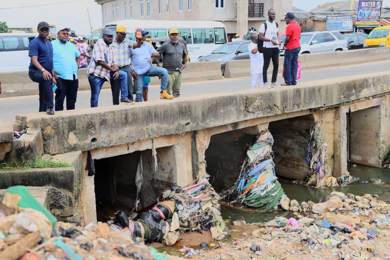 Blocked gutters are one of the biggest causes of flooding in Nigerian cities.