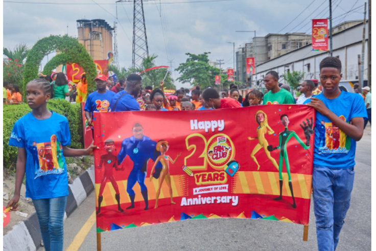 Burst of Colour, Energy, and Kiddies Joy as Indomie Fan club celebrates 20th Anniversary