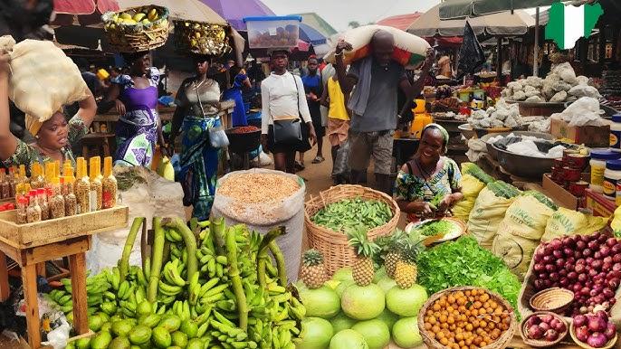 Vegetable Market in Benin City.