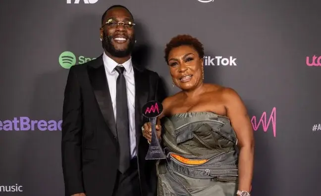 Burna Boy with his mother, Bose Ogulu