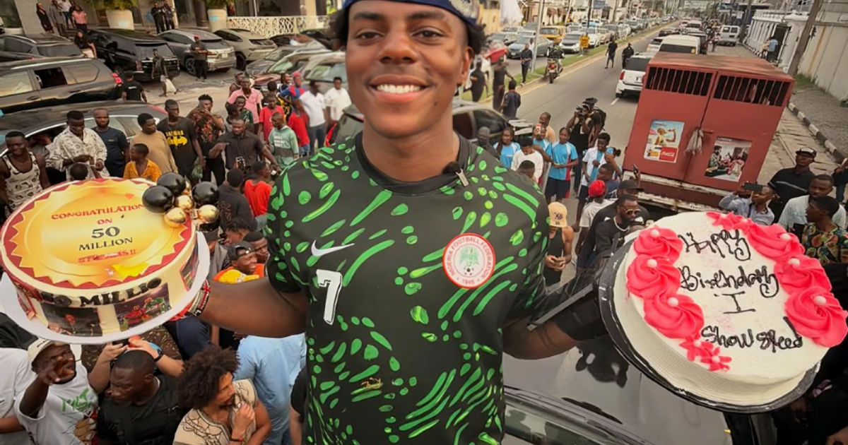 IShowSpeed asks Seyi Tinubu for Nigerian passport at World Cup final