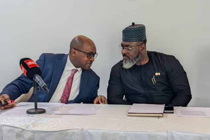 L-R: Mr Niyi Yusuf, Chairman, Board of Directors, Nigerian Economic Summit Group (NESG); Dr Tayo Aduloju, CEO, NESG