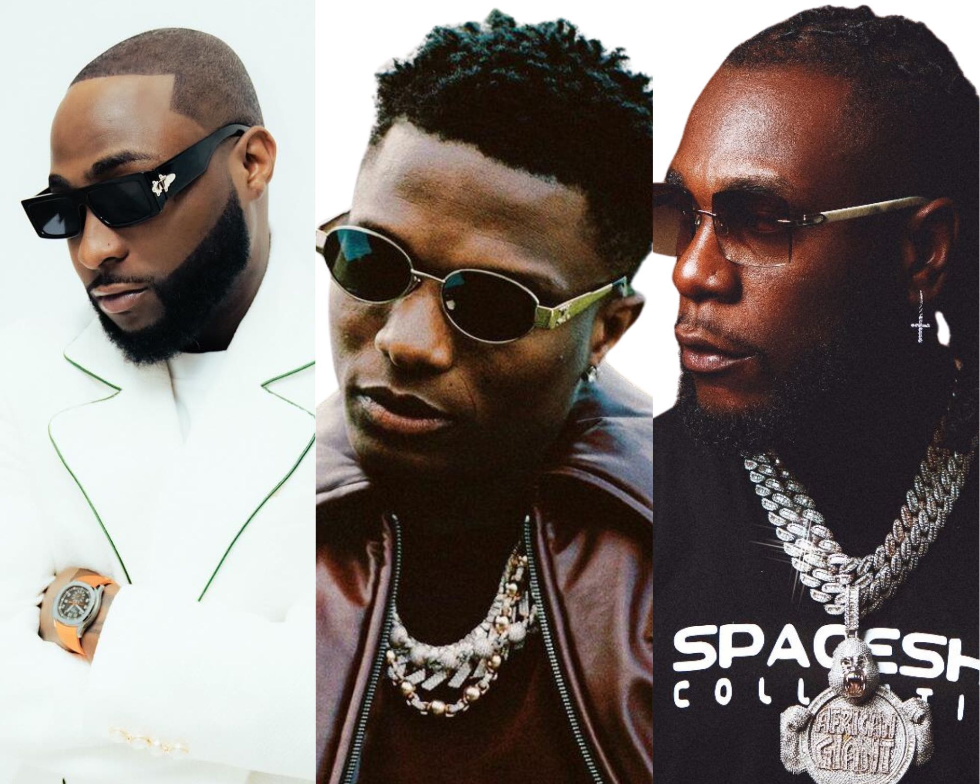 Rare moment as Davido, Burna Boy, and Wizkid all perform at the same event