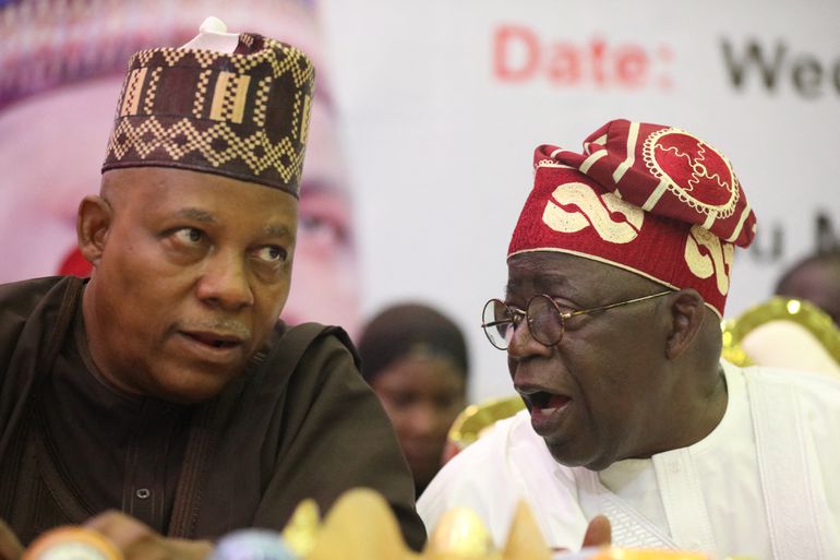 President Bola Ahmed Tinubu and his Vice, Kashim Shettima [Getty Images]