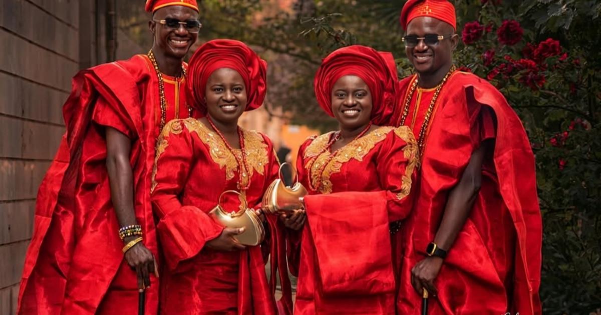 Twin Brothers Marry Twin Sisters in Oyo State Double Wedding