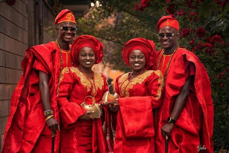 PHOTOS: Twin brothers tie the knot with twin sisters in Oyo State