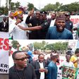 PHOTOS: IGP moves to calm retired officers as protest at National Assembly sparks tension