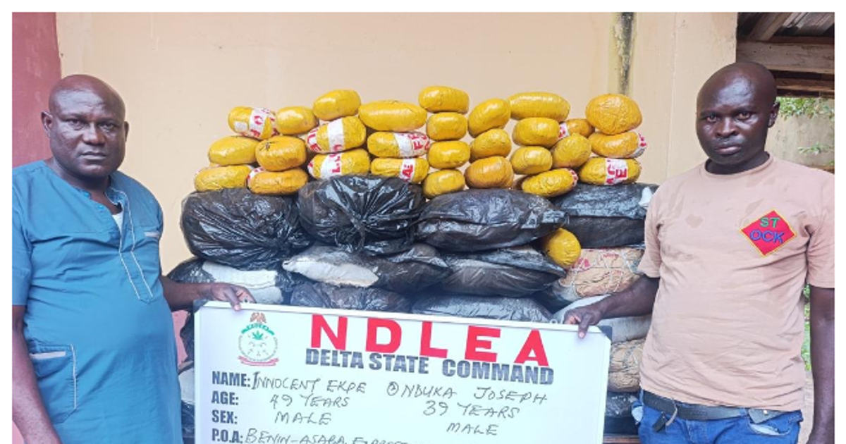 Fake police, mechanic arrested as NDLEA seizes 1.3m tramadol pills, 6,000kg cannabis worth ₦ 3.4bn