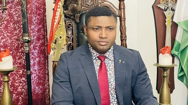 Factional leader of the Indigenous Peoples of Biafra (IPOB), Simon Ekpa