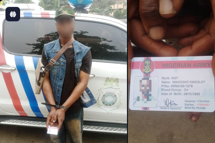 Police arrest fake soldier at Ikeja underbridge for alleged abduction, robbery