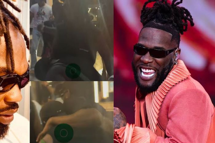 Slimcase faces backlash for bowing to greet Burna Boy in viral video