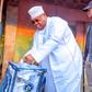 Osun State Governor Ademola Adeleke votes in the state's local government election. [NAN]