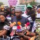 PHOTOS: 5,000 protesters storm Abuja, demand probe of ex-NNPCL boss Mele Kyari