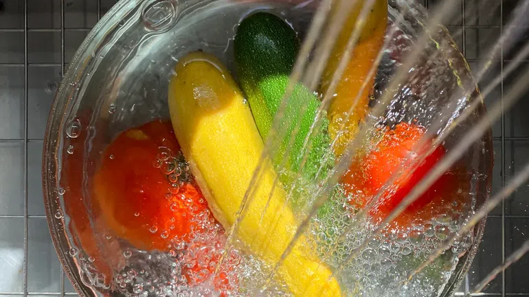 wash your fruits under running clean water to remove harmful chemicals from their skin