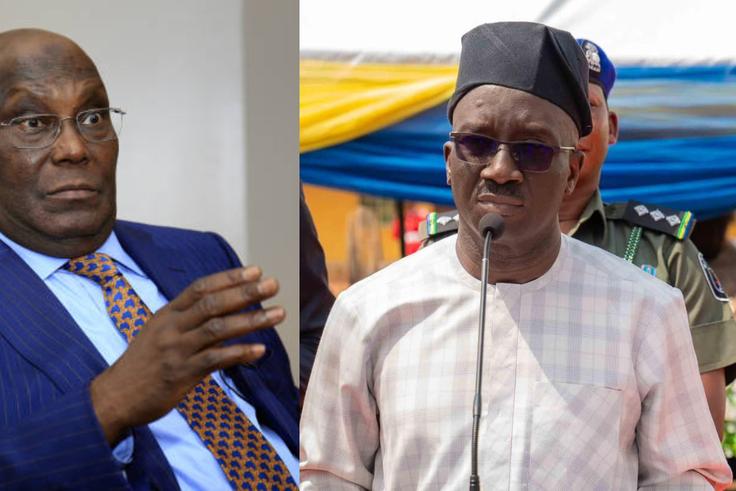 Tension rises as Atiku reacts to Okpebholo’s threats against Peter Obi