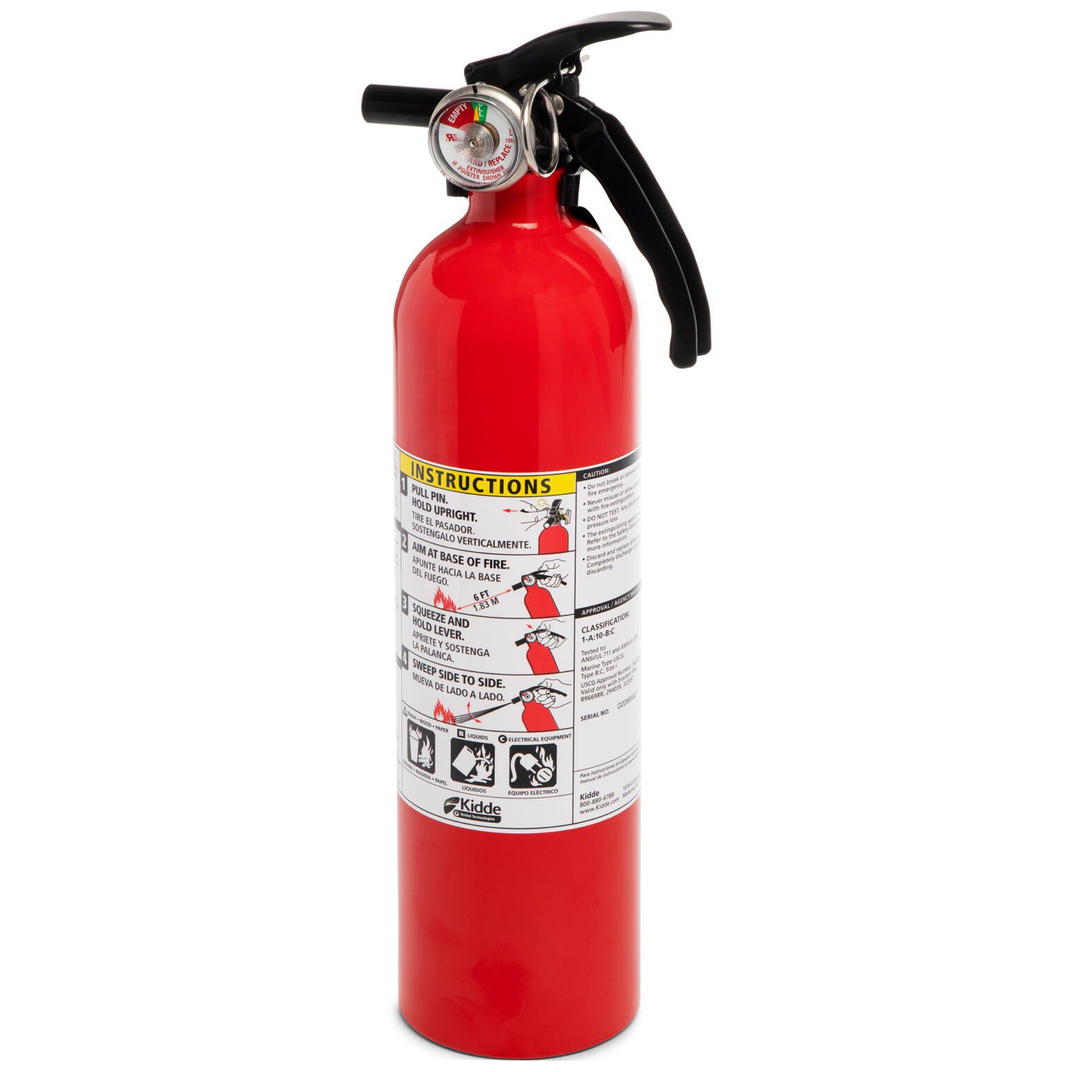 Kidde Multipurpose Dry-Chemical Fire Extinguisher