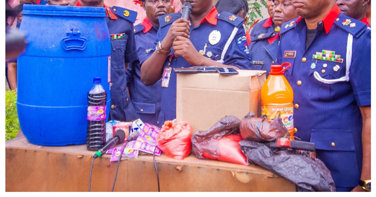 NSCDC Uncovers Fake Barkas Juice Factory in Lagos | Pulse Nigeria