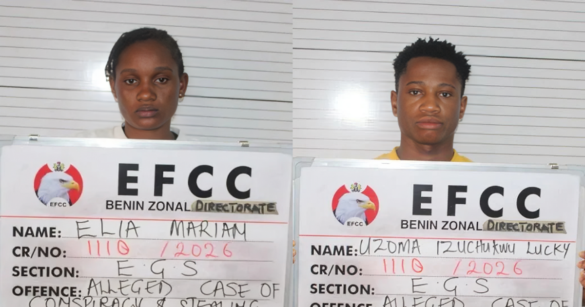 EFCC Arraigns Lovers Over N35.9m Alleged Theft in Benin | Pulse Nigeria