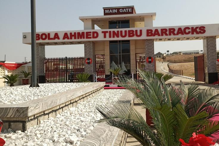 Tinubu commissions 'Bola Ahmed Tinubu' barracks to tackle accommodation shortage
