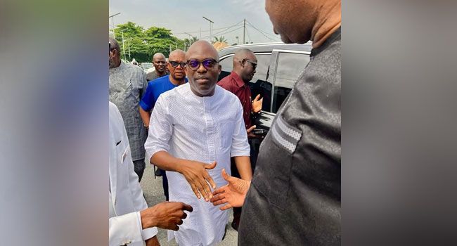 PHOTOS: Fubara reappears in public after Tinubu's suspension