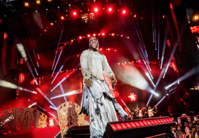 Burna Boy at the Citi Field stadium, New York