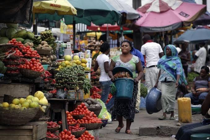 The crowded Oshodi axis, which has been the main focus of recent government clean-up and traffic control efforts.