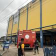 VIDEO: Fire guts electronics section of Justrite supermarket in Lagos