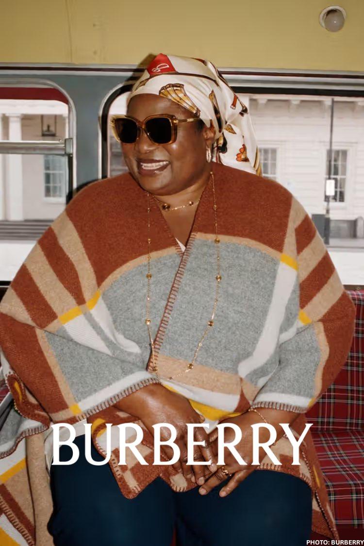 Bemi Orojuogun, "Bus Aunty," for Burberry
