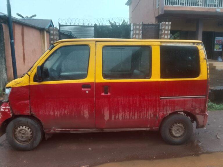 The recovered Hijet minibus that was almost sold for ₦300,000