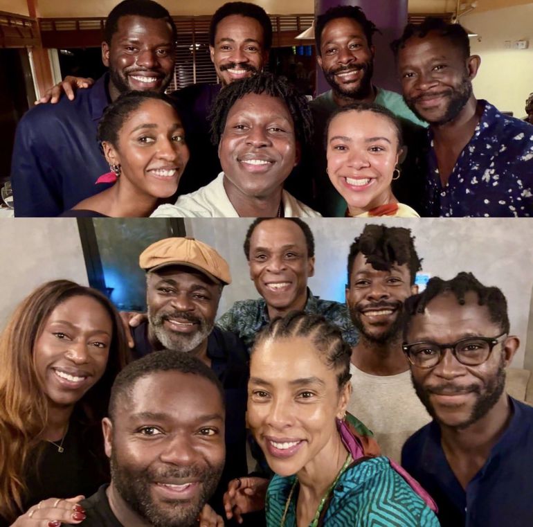 The cast of 'Clarissa' with the Esiri brothers
