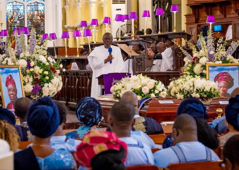 Chief Oludolapo Akinkugbe and his wife, Janet were laid to rest side by side in Ondo.