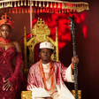 Zlatan and Davita unveil two traditional wedding looks as Davido joins groomsmen in Lagos