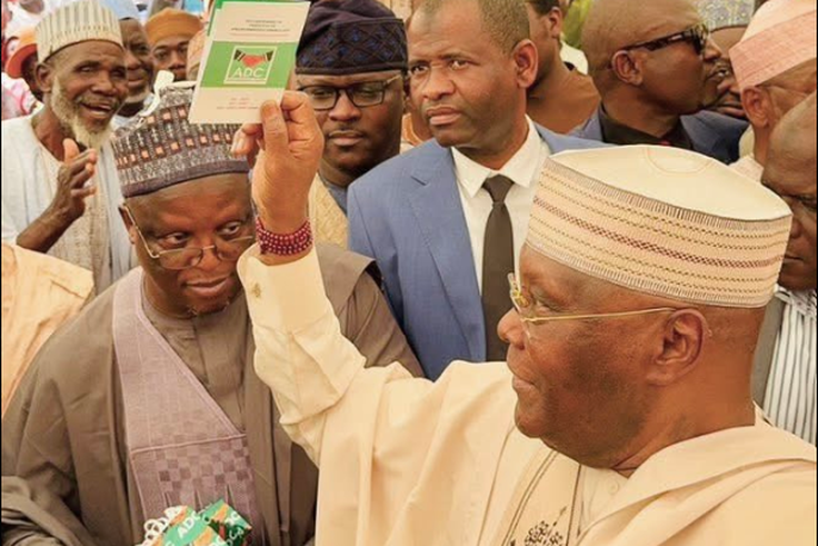 Former Vice President Atiku Abubakar joins the ADC after dumping the PDP.
