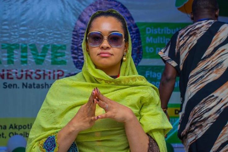 Senator Natasha sparks defection rumour as she vibes to song praising Tinubu