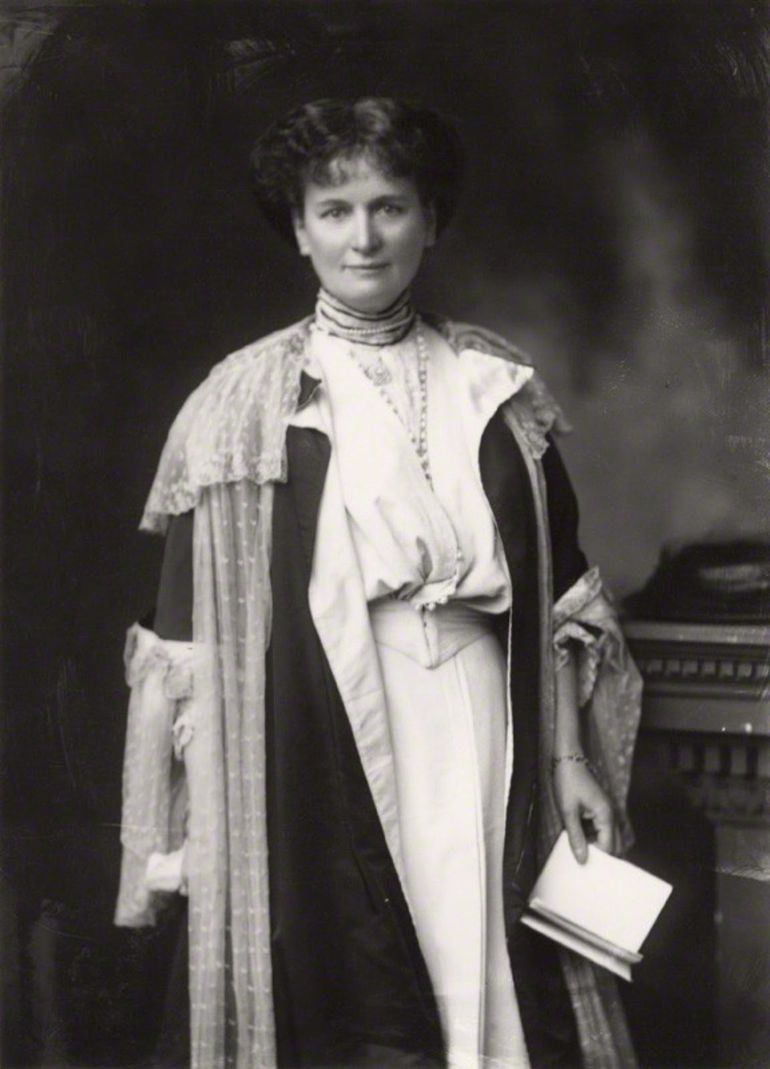 Historical portrait of Flora Shaw who named Nigeria