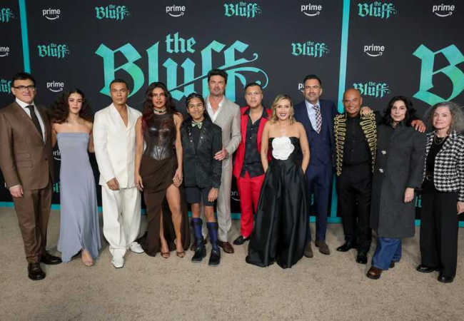 The cast of 'The Bluff' at the World Premiere